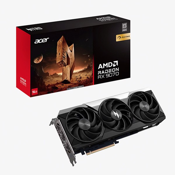 Acer Radeon RX 9070 16GB GDDR6 Nitro OC