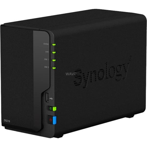 SYNOLOGY DS218, NAS NON-HD 10 100 1000 MBIT S 0, 1 BLACK DS218