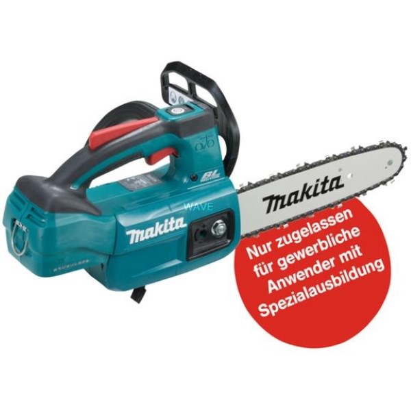 MAKITA TOP HANDLE CORDLESS CHAINSAW DUC254Z, 18 VOLT, ELECTRIC CHAINSAW BLUE - BLACK, WITHOUT BATTERY AND CHARGER
