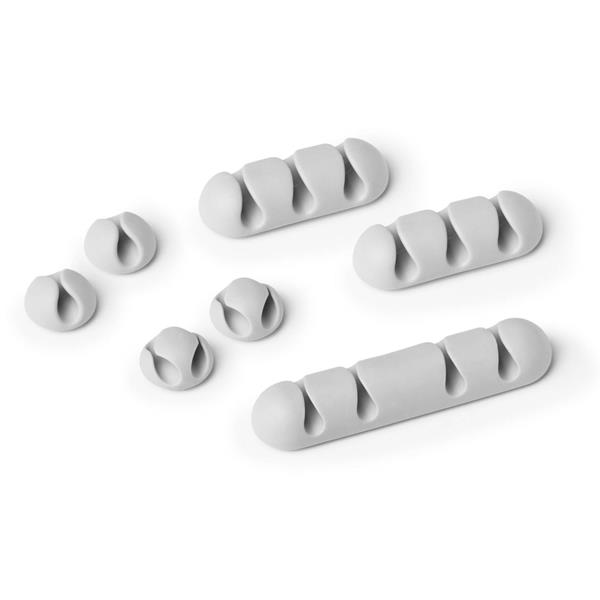 DURABLE CAVOLINE CLIP MIX 504110 SELF-ADH. CABLE CLIPS GREY 7PCS