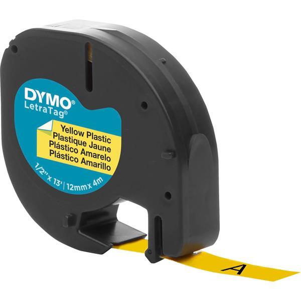DYMO LETRATAG BAND PLASTIK YELLOW 12 MM X 4 M