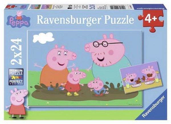 RAVENSBURGER PUZZLE - PEPPA PIG (2X24PCS.) (09082)