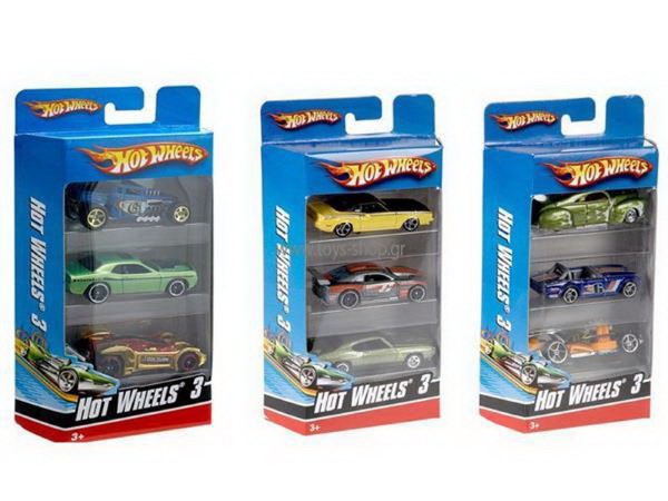 HOT WHEELS - CARS SET OF 3  RANDOM   K5904