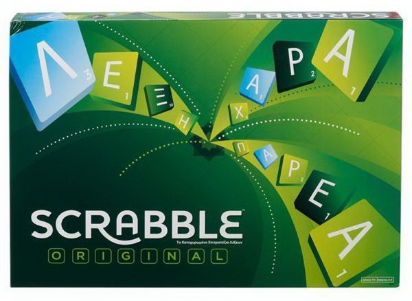 MATTEL NEW SCRABBLE ORIGINAL  IN GREEK   Y9600