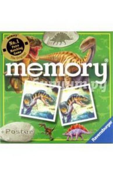 RAVENSBURGER CARD GAME MEMORY DINOSAURS  22099