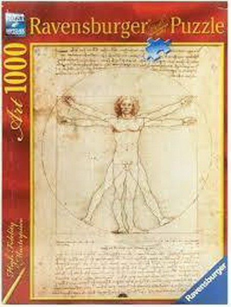 RAVENSBURGER PUZZLE - DA VINCI HUMAN FIGURE (1000PCS.) (15250)