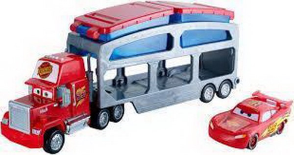 DISNEY PIXAR CARS - COLOUR CHANGERS CAR VEHICLES MACK DIP & DUNK TRAILER  CKD34