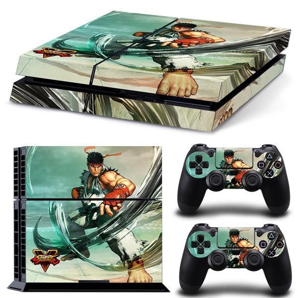 STREET FIGHTER V – OFFICIAL LICENSED PS4 CONSOLE VINYL STICKER KIT  RYU MITTS