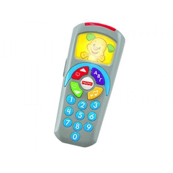 FISHER PRICE LAUGH & LEARN CLICK 'N LEARN REMOTE CONTROL - BLUE  IN GREEK   DLK58