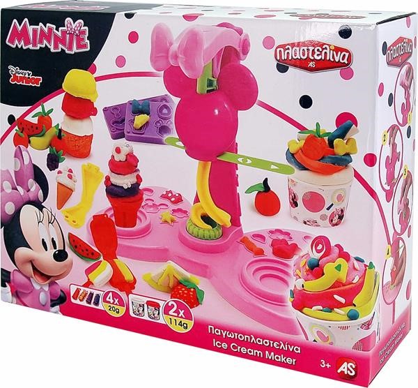 AS ΠΛΑΣΤΕΛΙΝΑ MINNIE - ΠΑΓΩΤΟΠΛΑΣΤΕΛΙΝΑ ICE CREAM MAKER 4X20G & 2X114G  1045-03577
