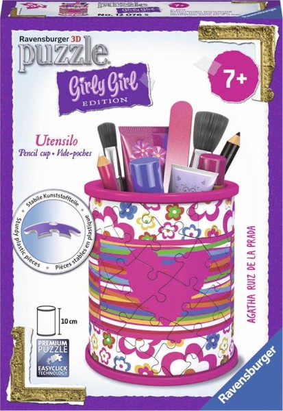 RAVENSBURGER - 3D PUZZLE 54 PCS PENCIL CUP AGATHA PRADA - GIRLY GIRL EDITION  80181