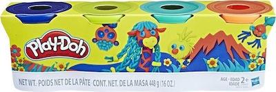 HASBRO PLAY-DOH WILD COLOR TUBS  PACK OF 4   E4867