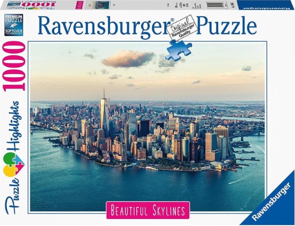 RAVENSBURGER PUZZLE: BEAUTIFUL SKYLINES - NEW YORK (1000PCS) (14086)