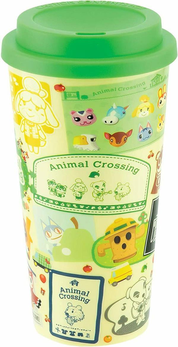 PALADONE ANIMAL CROSSING PLASTIC TRAVEL MUG  PP7723NN