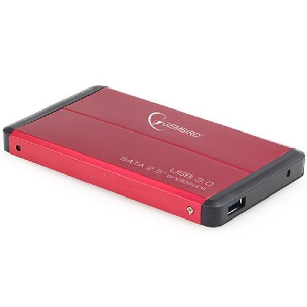 GEMBIRD USB 3.0 2.5'' ENCLOSURE RED