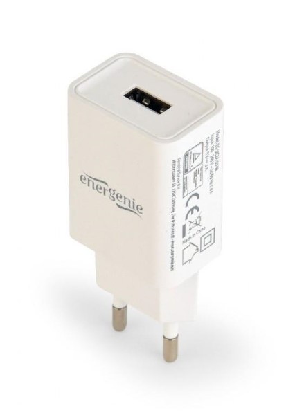 ENERGENIE UNIVERSAL USB CHARGER 2.1A WHITE