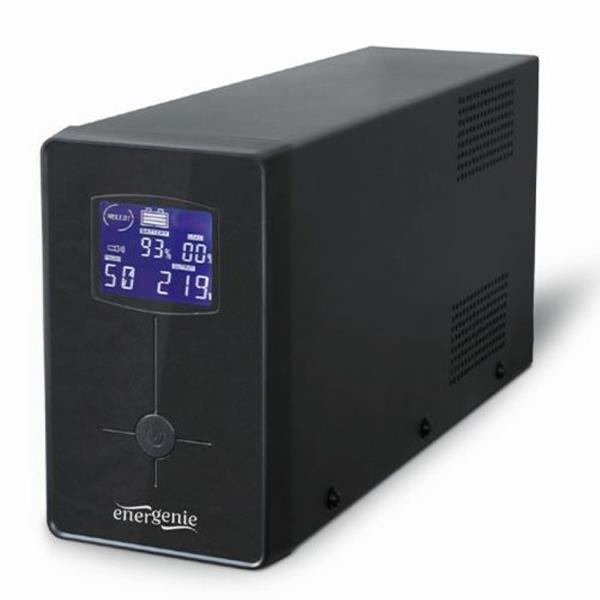 ENERGENIE UPS WITH USB AND LCD DISPLAY 2000 VA BLACK