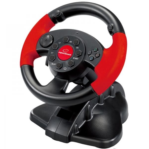 ESPERANZA GAMING STEERING WHEEL PC/PSX/PS2/PS3 USB HIGH OCTANE