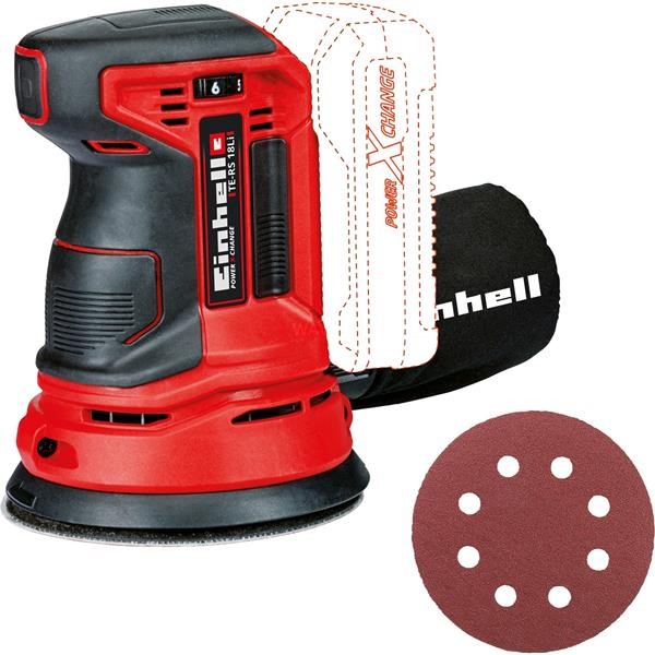 EINHELL BATTERY ECCENTRIC TE RS 18 LI SOLO RED - BLACK, WITHOUT BATTERY AND CHARGER