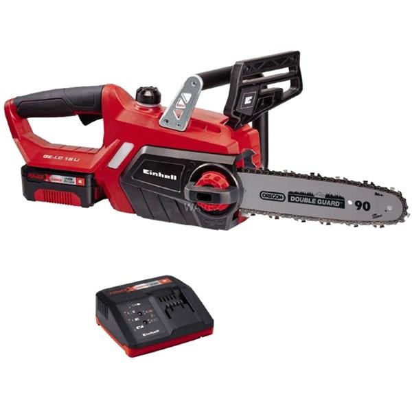 EINHELL CORDLESS CHAINSAW GE-LC 18 LI KIT, 18 VOLT, ELECTRIC CHAINSAW RED - BLACK, LI-ION BATTERY 3.0AH