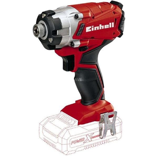 EINHELL CORDLESS IMPACT DRIVER TE CI 1.18 LI-SOLO, 18 VOLT RED - BLACK, WITHOUT BATTERY AND CHARGER