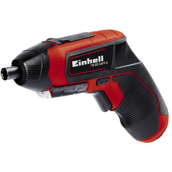 EINHELL ELECTRIC SCREWDRIVER TE SD 3.6 - 1 LI, 3,6VOLT RED - BLACK, LI-ION BATTERY PACK 1.5AH