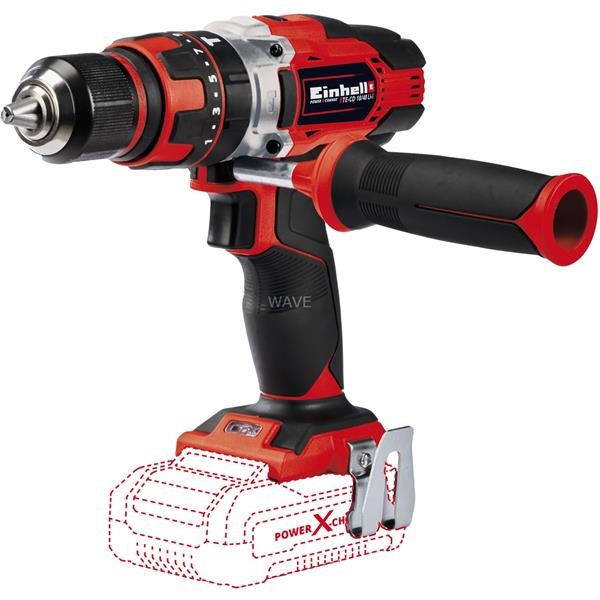 EINHELL CORDLESS HAMMER TE-CD 18-48 LI-I-SOLO RED - BLACK, WITHOUT BATTERY AND CHARGER