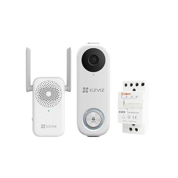 EZVIZ DB1C Smart Video Doorbell with Chime & Transformer Kit