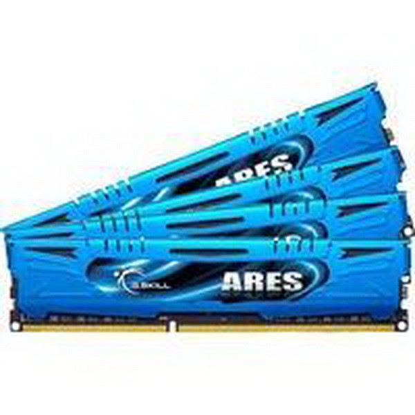 G.SKILL DIMM 32 GB DDR3-2400 QUAD-KIT, MEMORY, 32 GB OF 13-13-31 CL11 4 PIECES F3-2400C11Q-32GAB, ARES