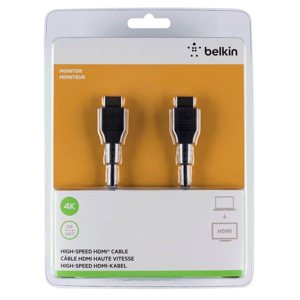 BELKIN HDMI STANDARD AUDIO VIDEO CABLE 4K/ULTRA HD COMPATIBLE 5M