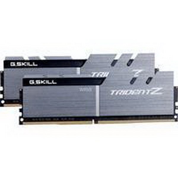 G.SKILL DIMM 32 GB DDR4-3200 KIT, MEMORY 32 GB CL16 18-18-38 2 PIECE SILVER / BLACK, F4-3200C16D-32GTZSK, TRIDENT Z