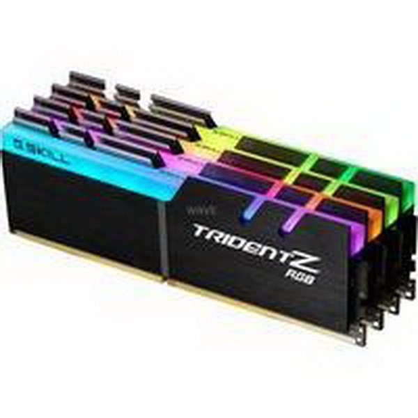 G.SKILL DIMM 64 GB DDR4-3600 QUAD-KIT, MEMORY, 64 GB OF 19-19-39 CL17 4 PIECES F4-3600C17Q-64GTZR, TRIDENT RGB Z