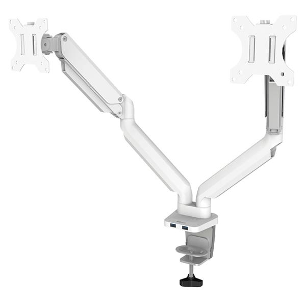 FELLOWES PLATINUM SERIES DUAL MONITOR ARM WHITE