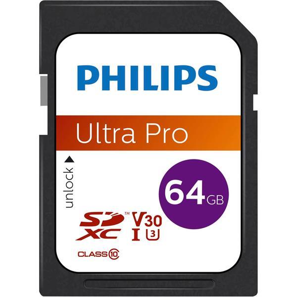 PHILIPS SDXC CARD           64GB CLASS 10 UHS-I U3 V30 A1