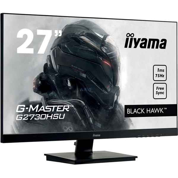 IIYAMA G2730HSU-B1, LED-MONITOR 68.6 CM  27 INCHES  1920 X 1080 PIXELS 1 MS  GTG  SCHWARZ, HDMI, DISPLAYPORT, VGA, AMD FREE-SYNC