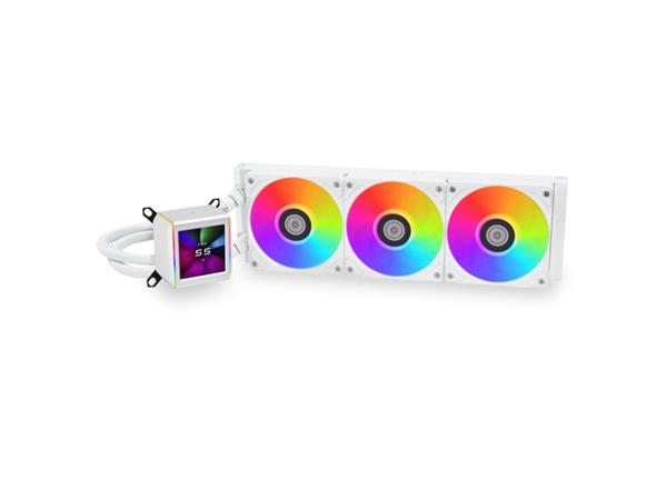 LIAN LI GALAHAD II LCD 360 WHITE – AIO GPU LIQUID COOLER WITH ARGB FANS