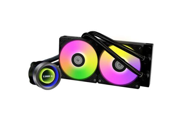 LIAN LI GALAHAD II TRINITY 240 BLACK – AIO GPU LIQUID COOLER WITH ARGB FANS