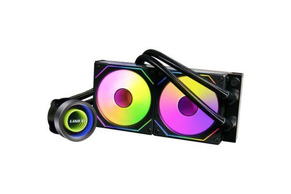 LIAN LI GALAHAD II TRINITY 240 SL-INF BLACK – AIO GPU LIQUID COOLER WITH ARGB INFINITY FANS