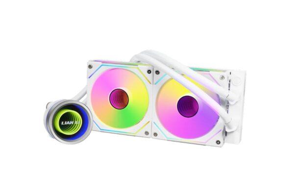 LIAN LI GALAHAD II TRINITY 240 SL-INF WHITE – AIO GPU LIQUID COOLER WITH ARGB INFINITY FANS