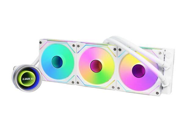 LIAN LI GALAHAD II TRINITY 360 SL-INF WHITE – AIO GPU LIQUID COOLER WITH ARGB INFINITY FANS