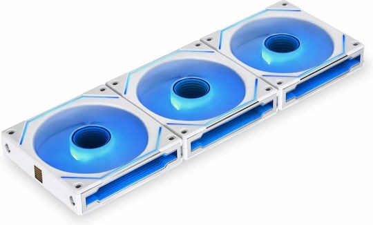Lian Li UNI FAN INFINITY SL- 120 -3PCS Reverse White Triple pack include Controller