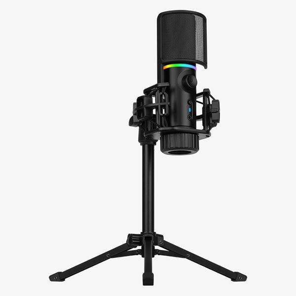 STREAMPLIFY MIC RGB MICROPHONE, USB-A, BLACK – INCL. TRIPOD