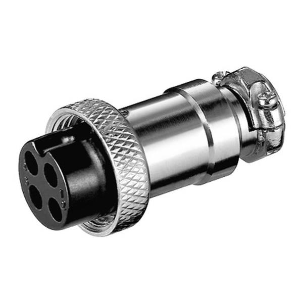 GOOBAY MICROPHONE JACK 4-POLES ΕΝΩΤΙΚΟ ΚΑΛΩΔΙΩΝ MK 4 ΑΡΓΥΡΟΣ 11230