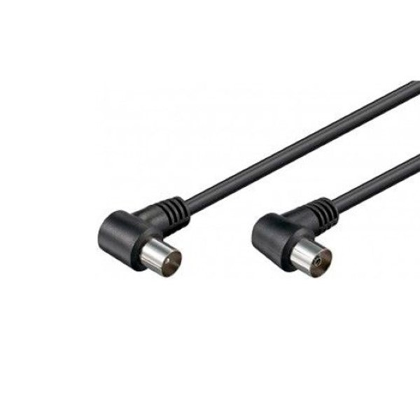 GOOBAY TV ANTENNA CABLE 1.8M ANGLED BLACK