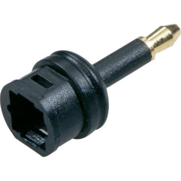 GOOBAY TOSLINK COUPLING TO 3.5 MM, ADAPTER BLACK