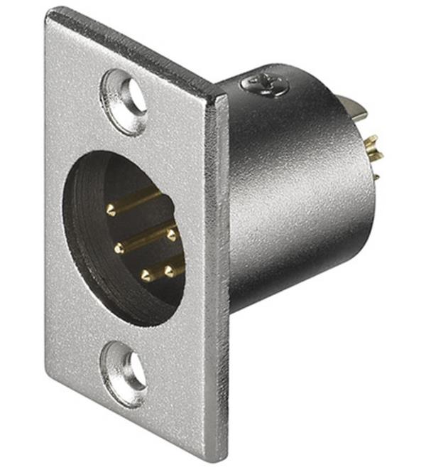 GOOBAY XLR 186-5 G ΕΝΩΤΙΚΟ ΚΑΛΩΔΙΩΝ XLR M 5 PIN ΑΝΟΞΕΙΔΩΤΟ ΑΤΣΑΛΙ