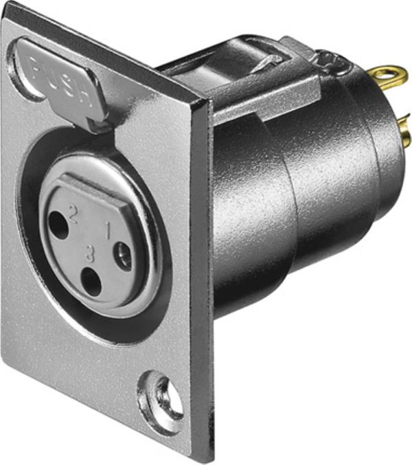 GOOBAY XLR 187-3 G ΕΝΩΤΙΚΟ ΚΑΛΩΔΙΩΝ XLR FM 3 PIN ΑΝΟΞΕΙΔΩΤΟ ΑΤΣΑΛΙ  11973