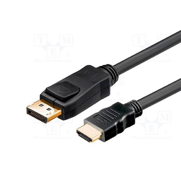 GOOBAY CABLE DISPLAY PORT-M TO HDMI-M 1M