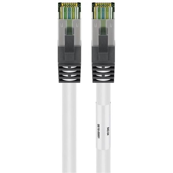 GOOBAY PATCH CABLE CAT8.1 S  FTP PIMF WHITE, 5 METERS