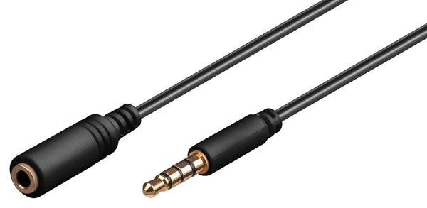 GOOBAY CABLE AUX -> 3.5MM 4 PIN 3.0M 62480